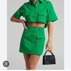 Showpo Green Two-Piece Set